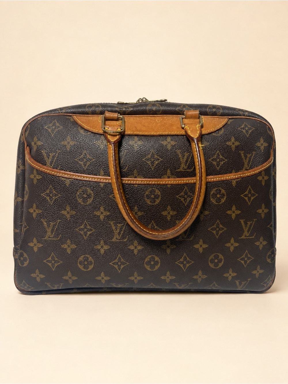 Louis Vuitton Deauville M47270 Monogram Vanity Satchel Bag - Picture 2 of 15